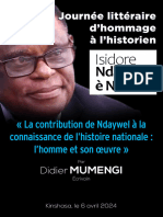 Hommage À L'historien Isidore Ndaywel