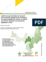 Análisis de Mercado de Oportunidades Potenciales para Comercializar Productos Bajos en Carbono y Resilientes Al Clima en Boyacá