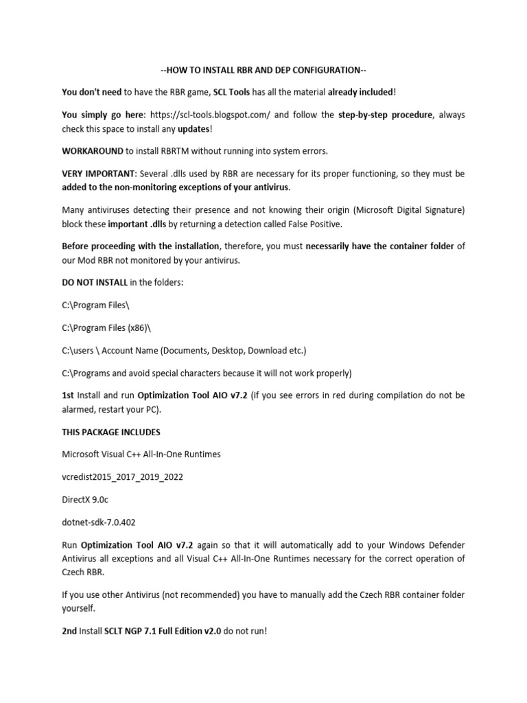 RBR Installation and Configuration Guide | PDF | Antivirus Software ...