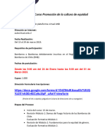 Convocatoria Promocion de La Equidad 15 Al 29 Marzo2023