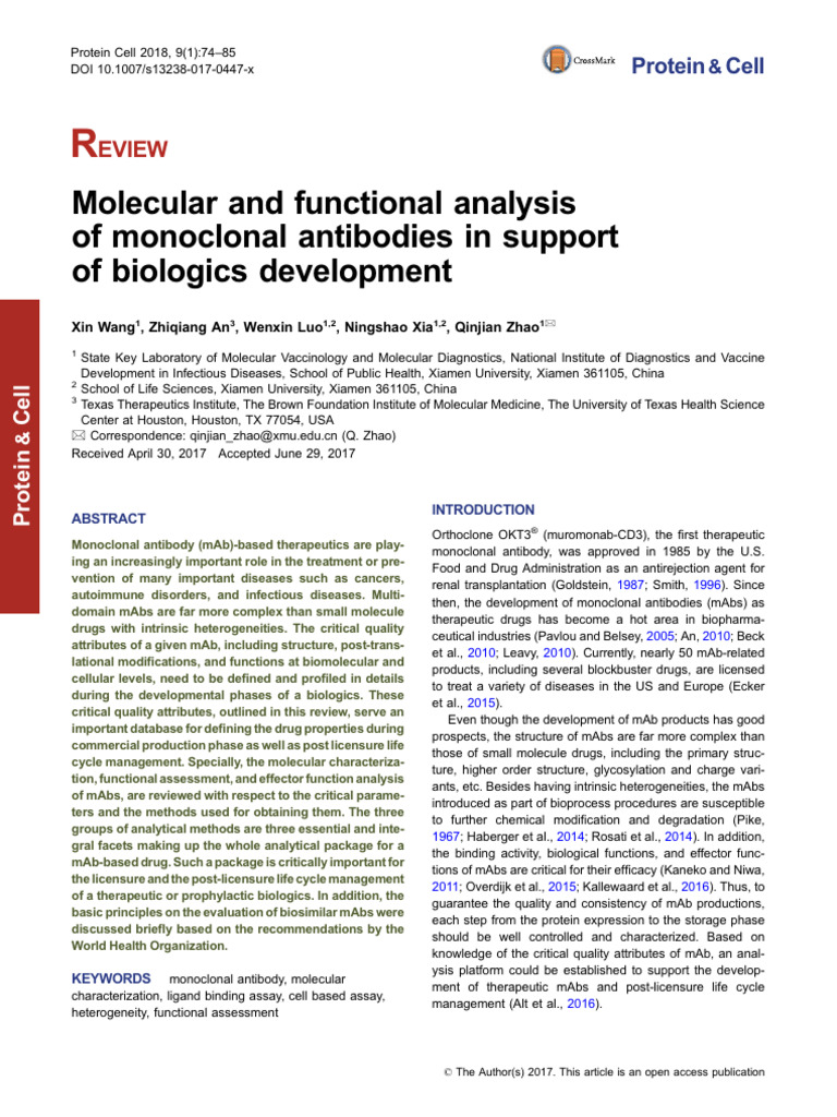 Ab - Molecular and Functional Analysis of Monoclonal Antibodies in ...