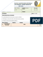 Instrumento de Evaluación Trimestral 8vos Lengua