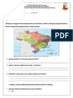 Atividade de Geografia Divisão Administrativa Do Pais Estados J Distritos e Municípios Regiões Brasileiras 5º Ano