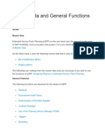 01 Master Data and General Functions For eSPP Overview