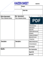 Kaizen Sheet 1