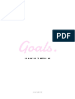Goals Planner For Monthly