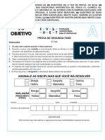 [PROVA] 1° OBJETIVO FUVEST 2022 - 2° FASE