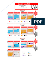 Calendario UVM No Escolarizado