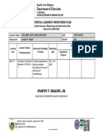 Individual Learning Monitoring Plan