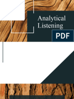 Analytical Listening