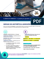 Brochure Informativo Repaso Aritmética