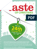 PJ Taste: Taste of Christmas Event Flyer