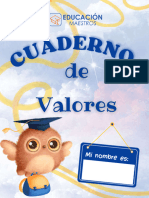 Cuaderno de Valores para Niños - EDUCACION MAESTROS