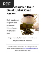 Download Cara Mengolah Daun Sirsak Untuk Obat Kanker by annas_ahm SN72224969 doc pdf