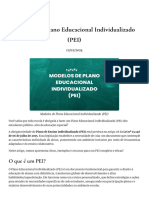 Modelos de Plano Educacional Individualizado (PEI)