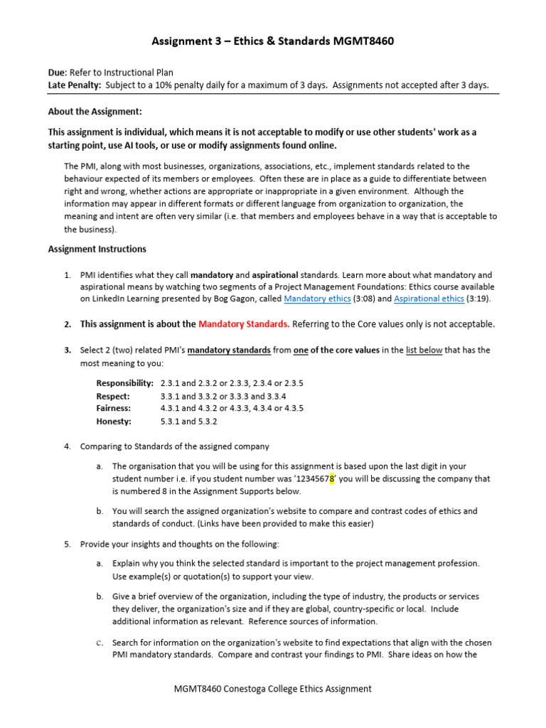 Ethics Standards Instructions W 23 | PDF | Information | Citation
