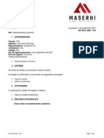 Informe Mto - MSH - 974 - Compresor Cte #1