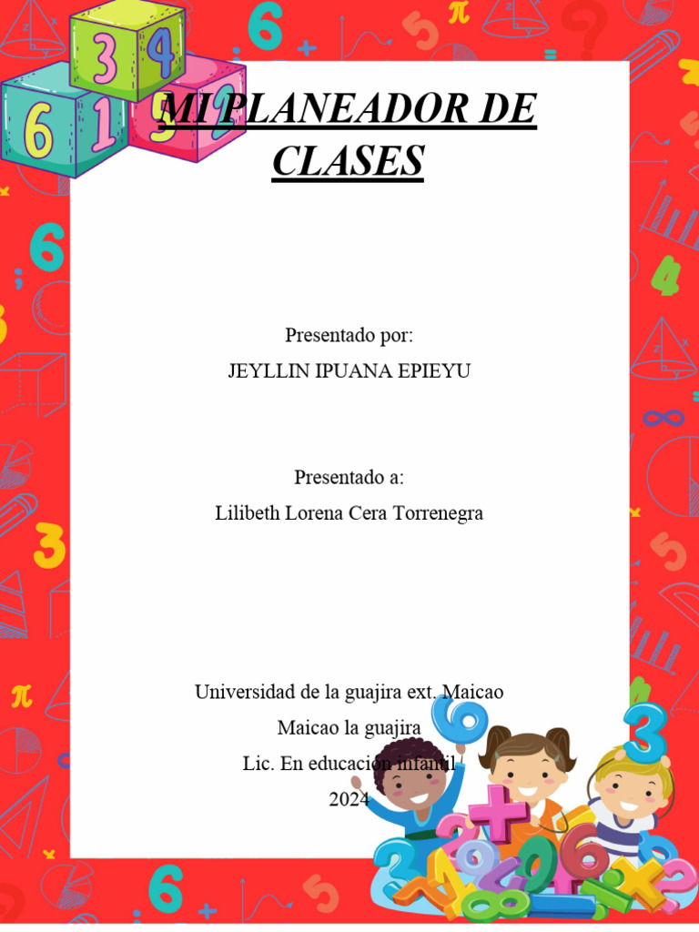 Mi Planeador de Clases 1 | PDF