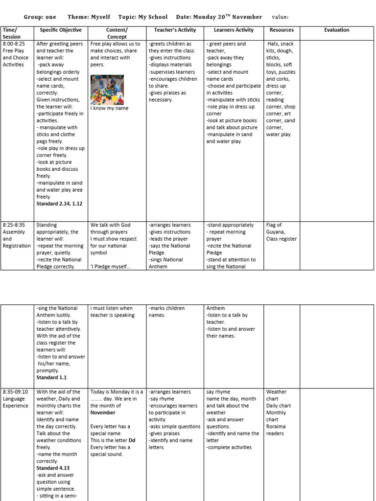 20th Nov Notes Pdf Teachers Learning
