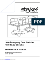 1000 Emergency Care Stretcher 1500 PACU Stretcher: Maintenance Manual