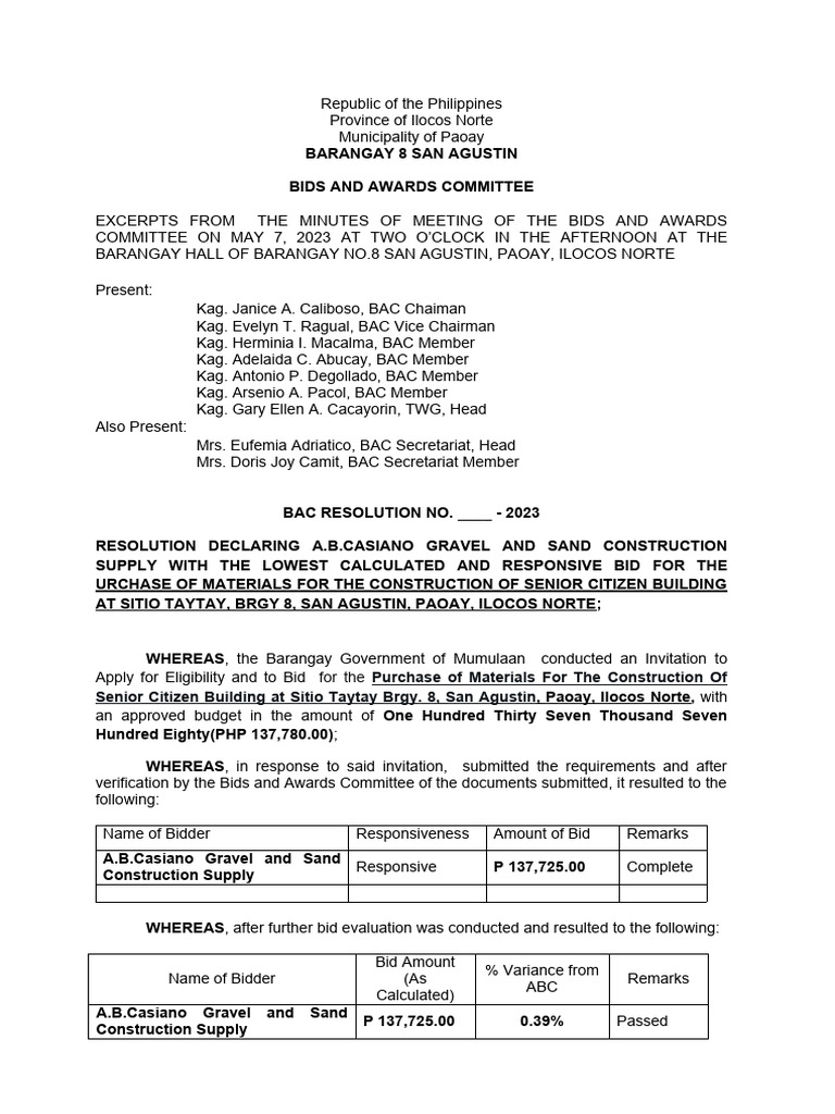Resolution Declaring | PDF