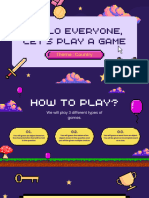 Purple Illustrative Pixel Art Game Presentation