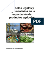 Aspectos Legales y Reglamentarios en La Exportación de Productos Agrícolas