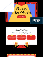 Red and Yellow Illustrated Movie Guessing Game Presentation