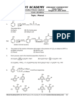 Class Test-1 - Phenol - Without Answer