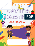 Oficina de Artes para Crianças Cartaz Amarelo