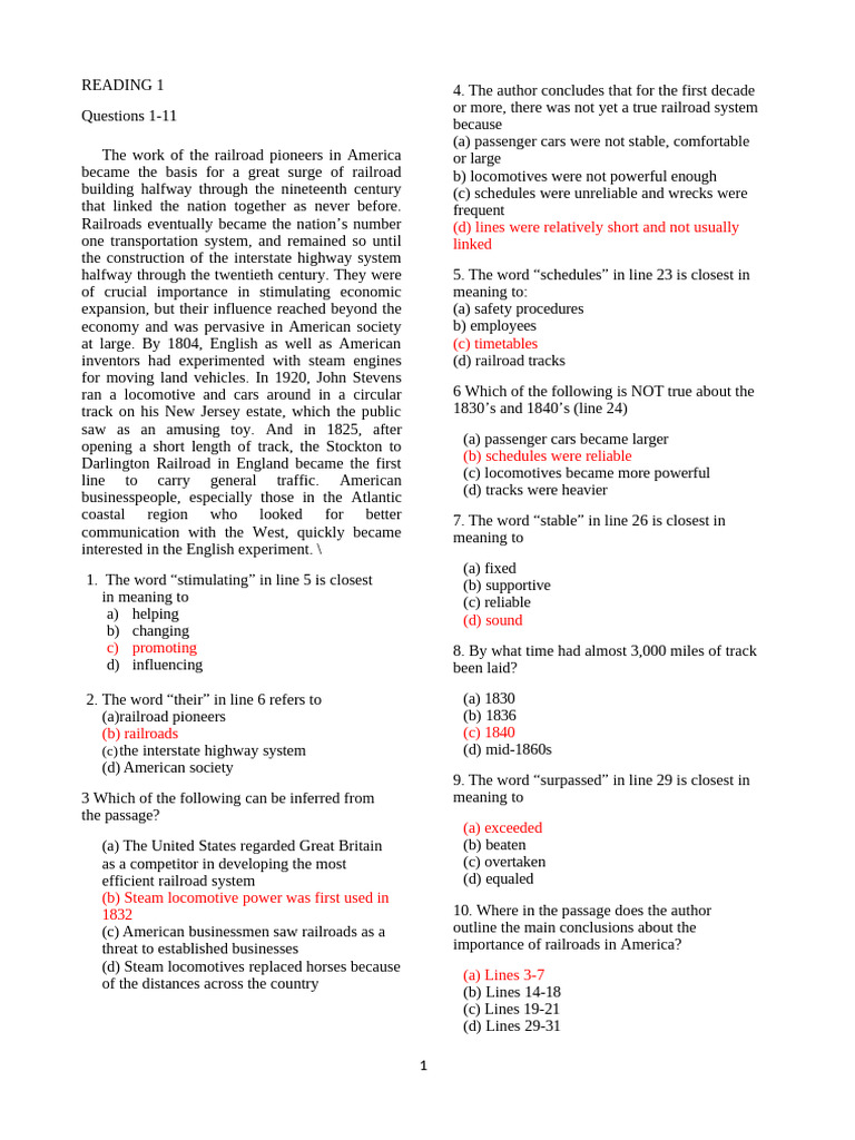 Impact of Railroads and Notable Women in History | PDF | Perspective ...