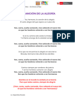 La Canción de La Alegría - Coro 1er Año