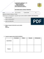 Examen Primer Parcial Quimica Tercer