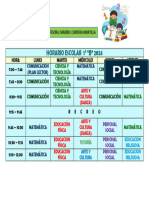 Horario Maribel 1 Grado 2024