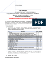 RFQ - Solar Systems For NACRA