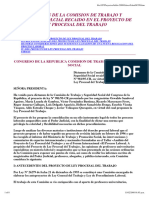 Dictamen de La Comision de Trabajo Y Seguridad Solcial Recaido en El Proyecto de Ley Procesal Del Trabajo