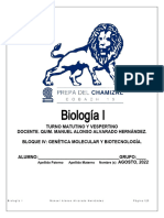 ACTIVIDADES BLOQUE IV GENETICA MOLECULAR Y BIOTECNOLOGIA