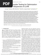 CTOS Compiler Testing For Optimization Sequences of LLVM