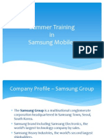 Summer Training Samsung Mobiles