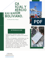 PROYECTO FINAL-Política Comercial y El Comercio Exterior Boliviano