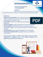 Trabajo de Investigacion (30%) : Fecha: 14 de Abril de 2024 Formato Digital PDF