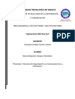 Protocolos Y Servicios De Seguridad En La Comunicación De La Informacion