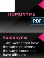 HOMONYMS +grade 2