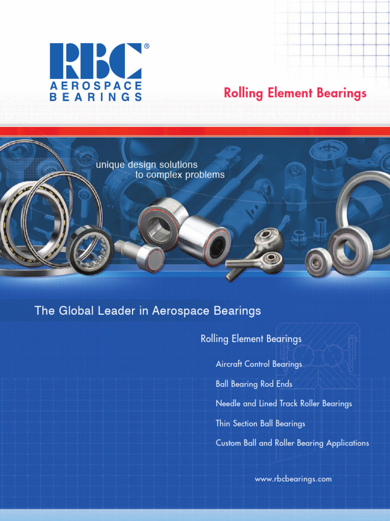 RBC Rolling Element Bearings Web | PDF | Bearing (Mechanical) | Aerospace