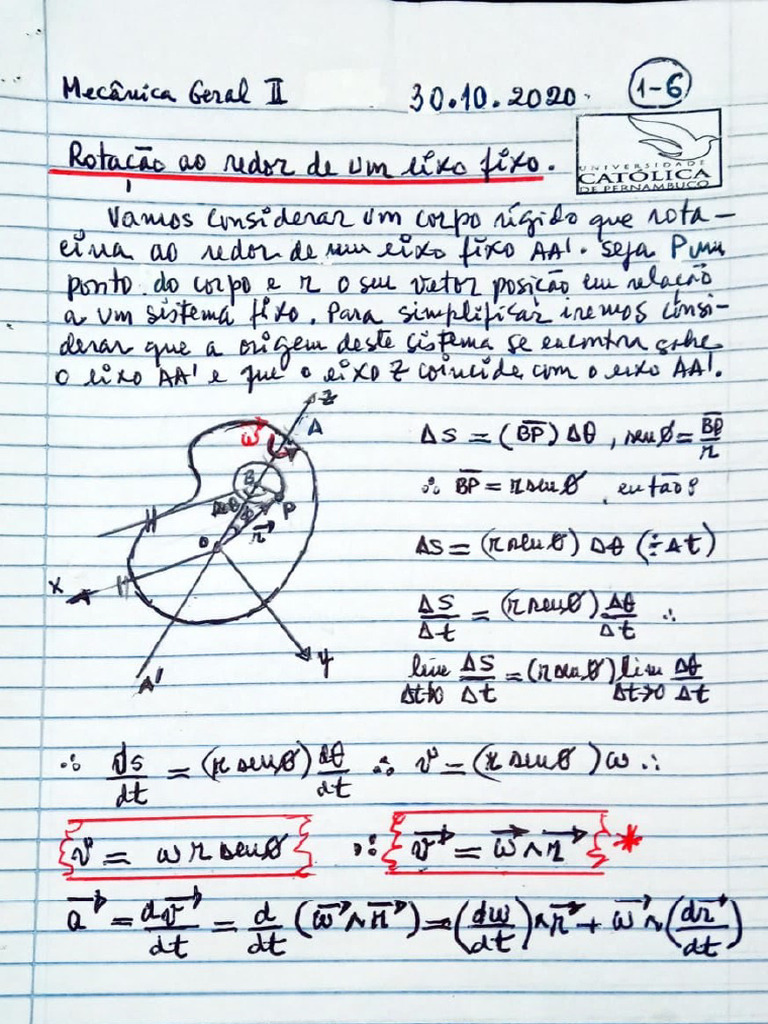 Aula 16 Mecânica Ii 30 10 2020 Pdf