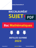 Bac Mathematiques Antilles Guyane 2023 Sujet 2