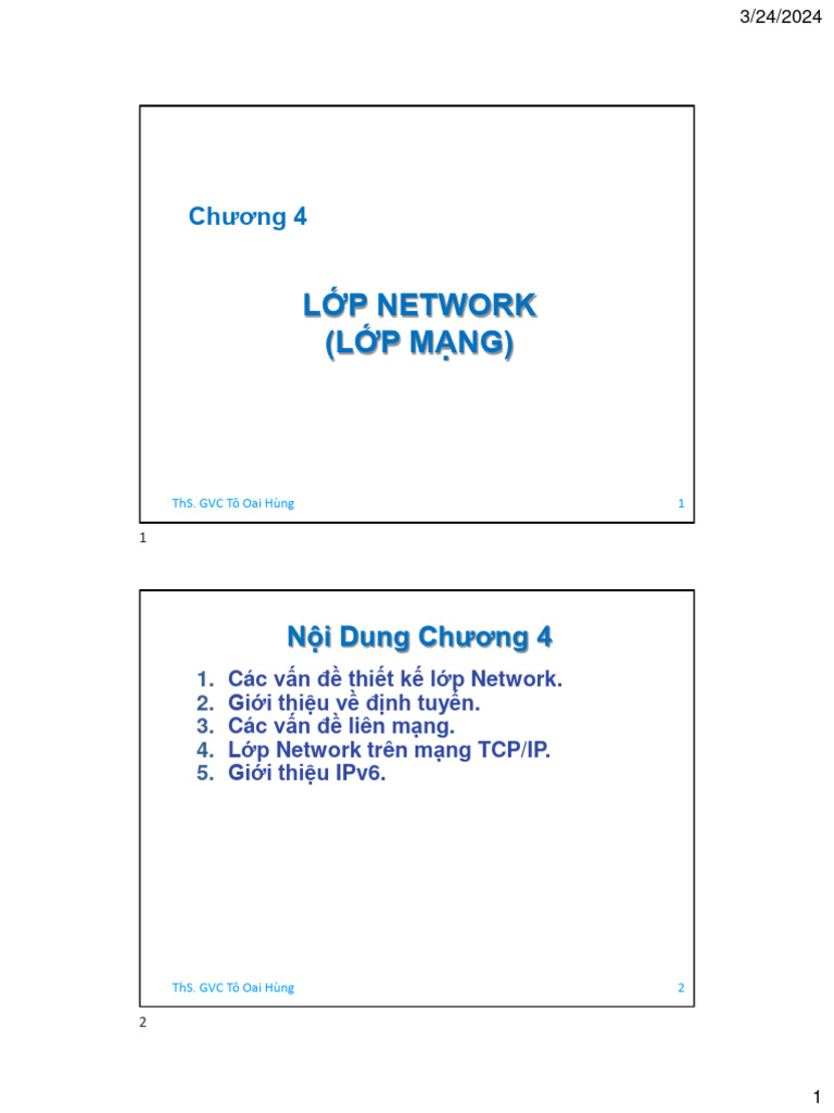 Chapter 4-Network | PDF