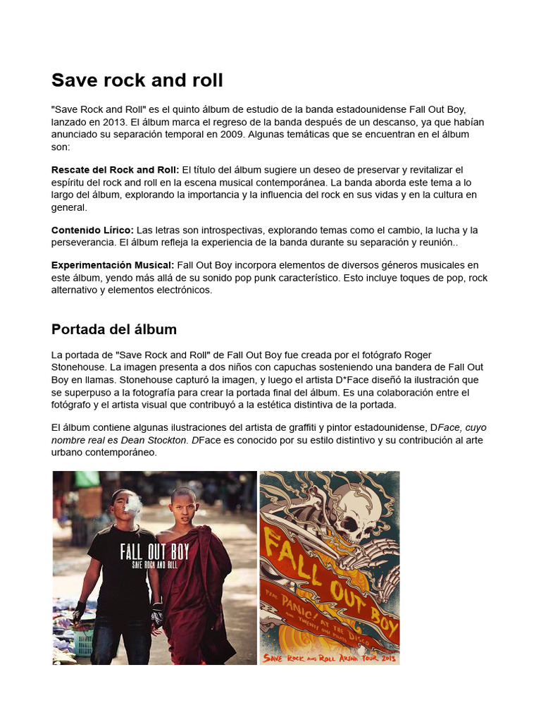 Save Rock and Roll | PDF | La música rock