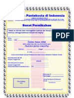 Surat Pernikahan GPdI