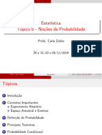 Estatística - Tópico 6 - Noções de Probabilidade